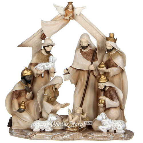 Рождественская композиция "Святое Семейство и Волхвы", 24*23*12 см Edelman