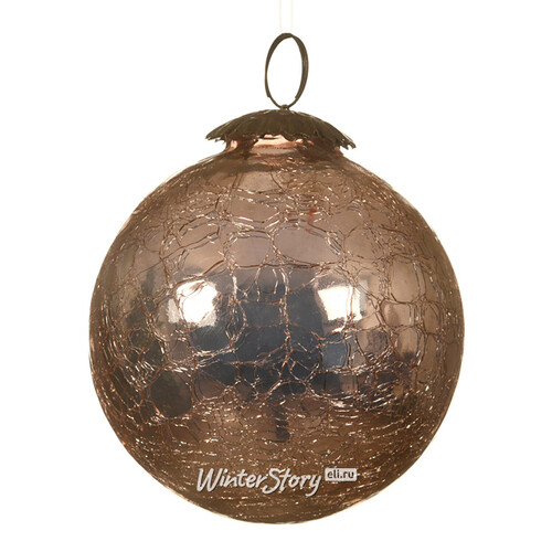 Винтажный елочный шар Фламанвиль 10 см, стекло Kaemingk