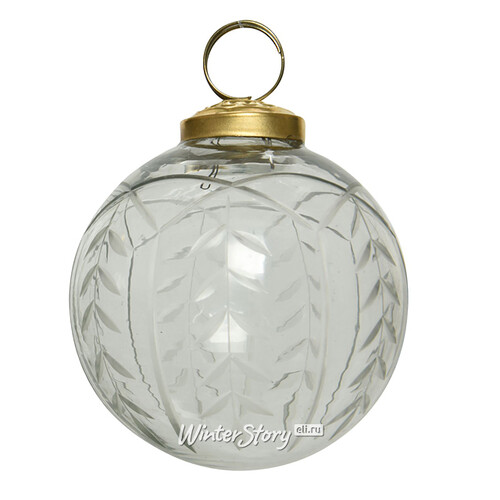 Винтажный елочный шар Rouen Liane 10 см, стекло Kaemingk