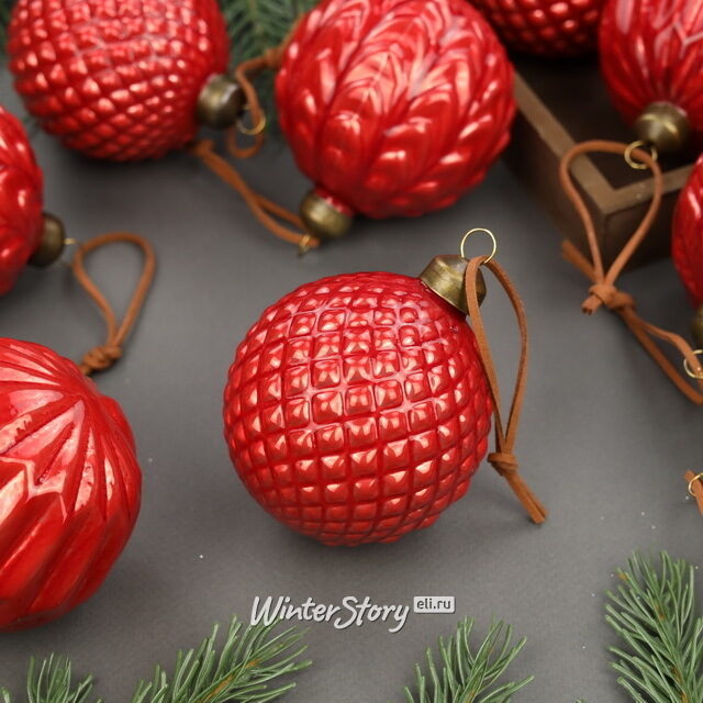 Елочные шары в подарочной коробке Modern Love 8 см, 12 шт, стекло Winter Deco