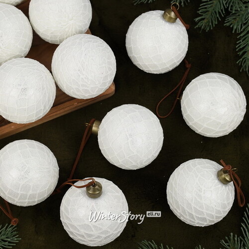 Набор стеклянных шаров Emanuele 8 см, 12 шт Winter Deco