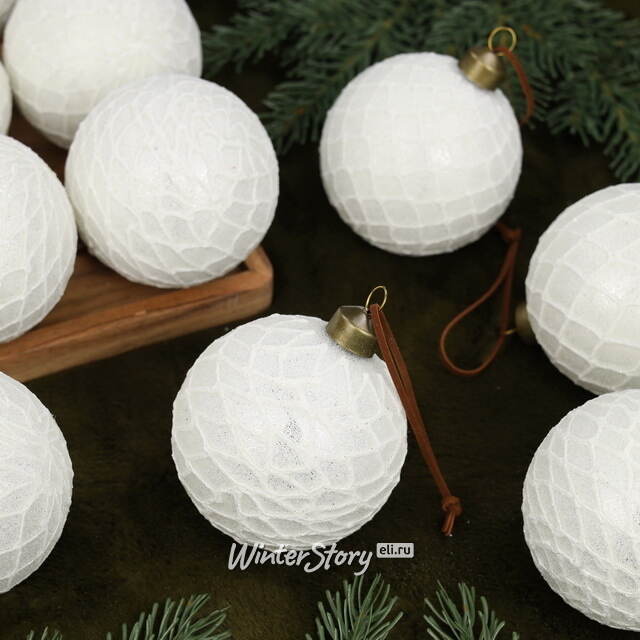 Елочные шары Emanuele 8 см, 11 шт, стекло, уцененные Winter Deco