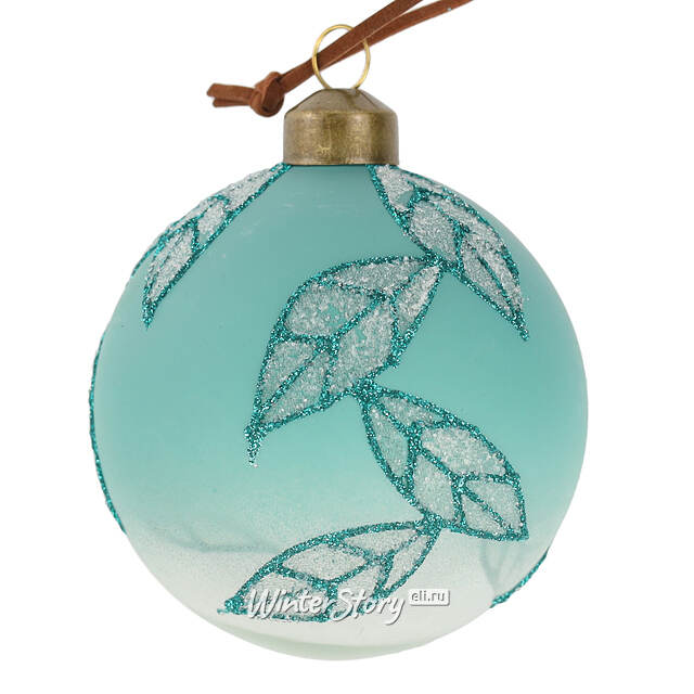 Елочные шары Feuilles de Tiffany 8 см, 11 шт, стекло, уцененные Winter Deco