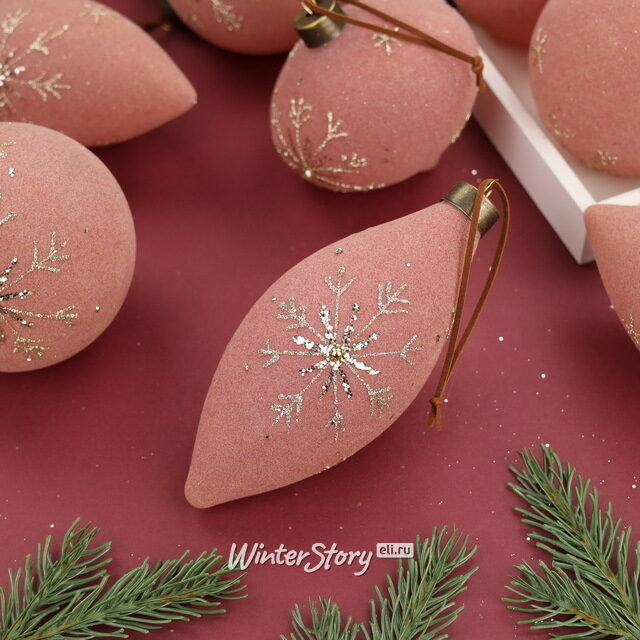 Елочные шары Энгердал 10-15 см, 12 шт, стекло Winter Deco