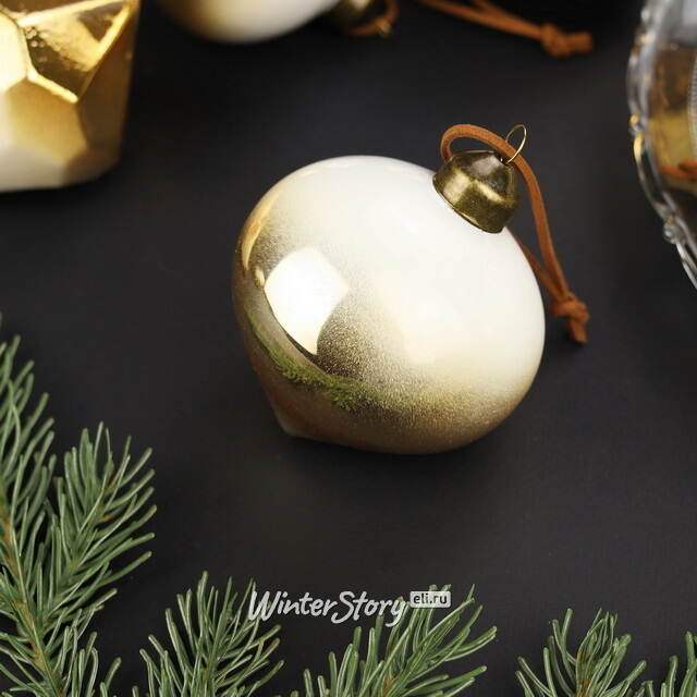 Елочные игрушки La Ballare 8-9 см, 12 шт, стекло Winter Deco
