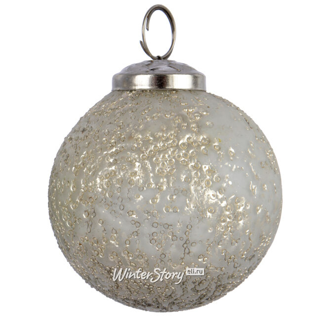 Набор винтажных елочных шаров Тающий Лед 8 см, 12 шт, стекло Kaemingk