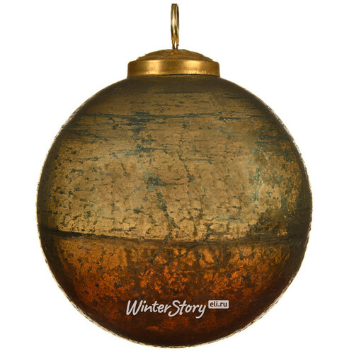 Винтажный елочный шар Этторе 10 см, стекло Kaemingk