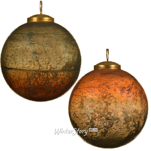 Винтажный елочный шар Грюйер 10 см, стекло Kaemingk