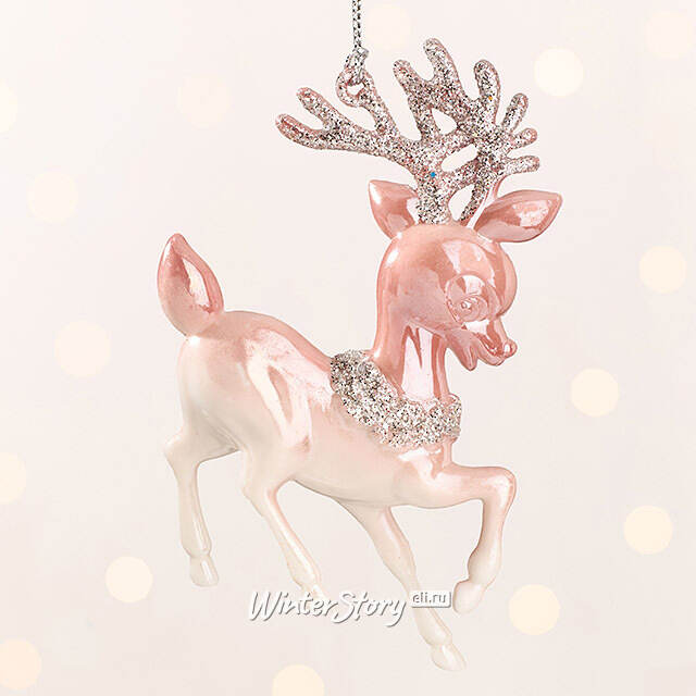 Елочная игрушка Олененок Марлен из Розовой Долины 12 см, подвеска Forest Market