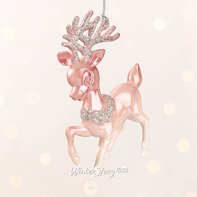 Елочная игрушка Олененок Марлен из Розовой Долины 12 см, подвеска Forest Market