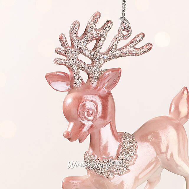 Елочная игрушка Олененок Марлен из Розовой Долины 12 см, подвеска Forest Market