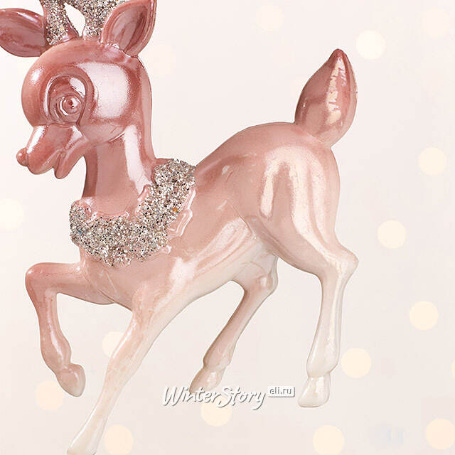 Елочная игрушка Олененок Марлен из Розовой Долины 12 см, подвеска Forest Market