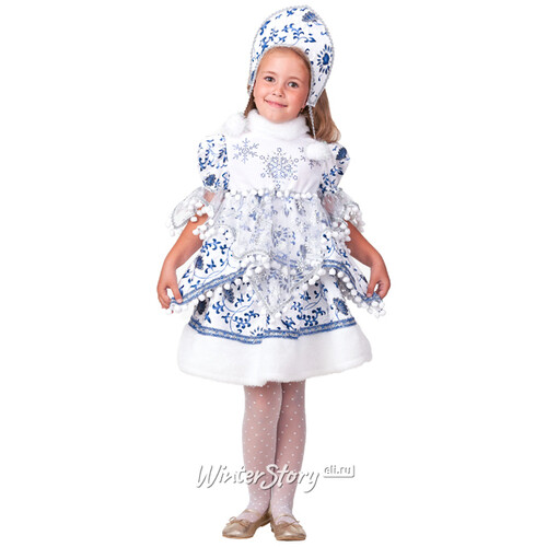 Карнавальный костюм Снегурочка Внучка, рост 140 см Батик