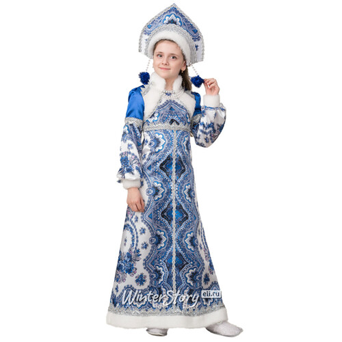 Карнавальный костюм Снегурочка Варвара, рост 116 см Батик