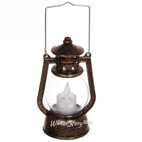 Светодиодный фонарик с имитацией пламени Загадочная Лампа 12*7 см, на батарейках Serpantin