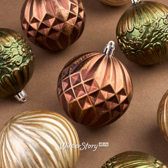 Набор пластиковых шаров Villa de Arles 8 см, 9 шт Winter Deco