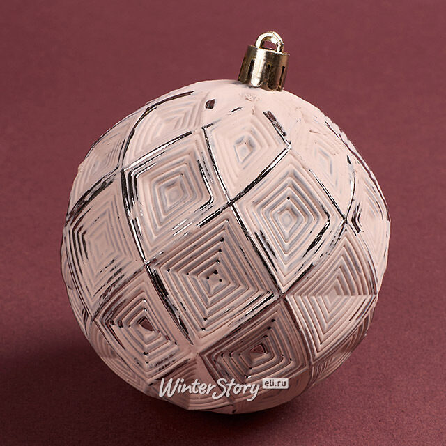 Набор пластиковых шаров Palazzo: Винтажный розовый 8 см, 9 шт Winter Deco