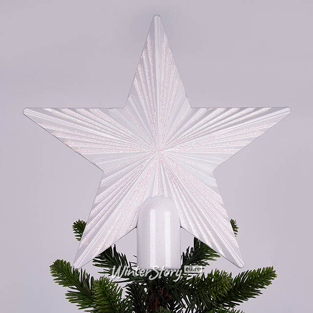 Звезда на елку Армандо 22 см белая Winter Deco