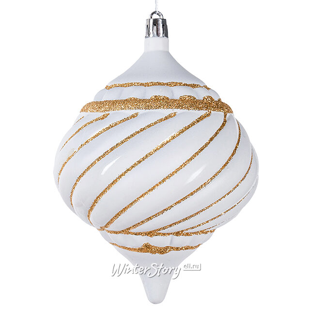 Елочная игрушка Blanco Ramona 14 см белая, пластик Winter Deco