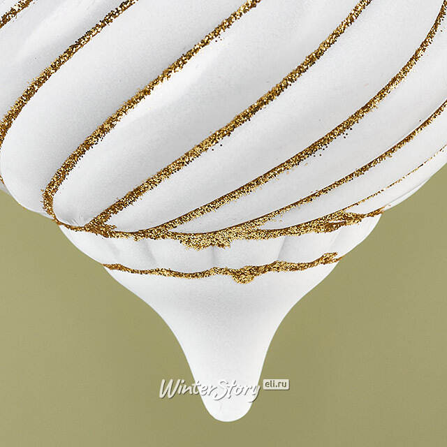 Елочная игрушка Blanco Ramona 14 см белая, пластик Winter Deco