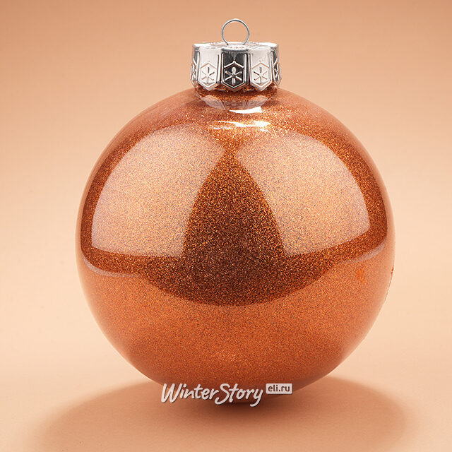 Елочные ПЭТ шары Albertine - Bronze Sunset 15 см, 3 шт Winter Deco