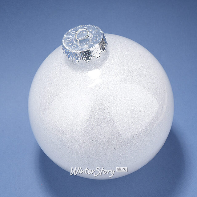 Елочные ПЭТ шары Albertine - Glaze White 15 см, 3 шт Winter Deco