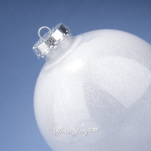 Елочные ПЭТ шары Albertine - Glaze White 15 см, 3 шт Winter Deco