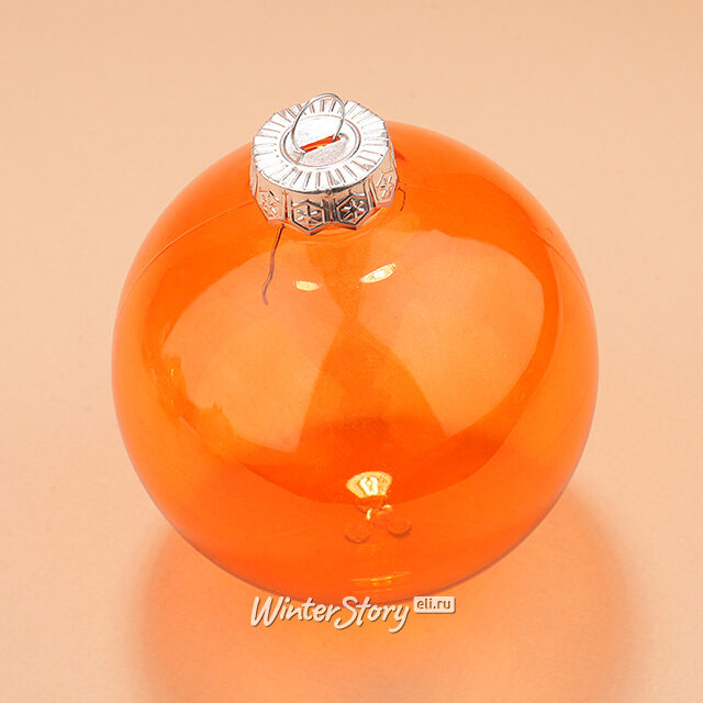 Елочные ПЭТ шары Albertine - Sky Flaming 10 см, 4 шт Winter Deco