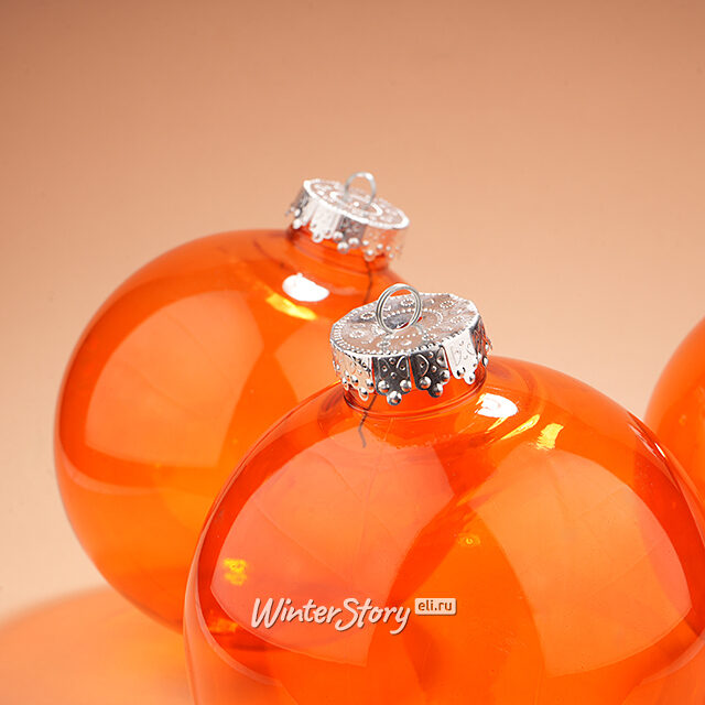 Елочные ПЭТ шары Albertine - Flaming Sky 15 см 3 шт Winter Deco