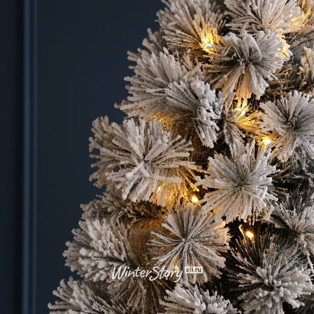 Искусственная елка с лампочками Монблан заснеженная 260 см, 450 теплых белых LED ламп, ЛЕСКА Winter Deco