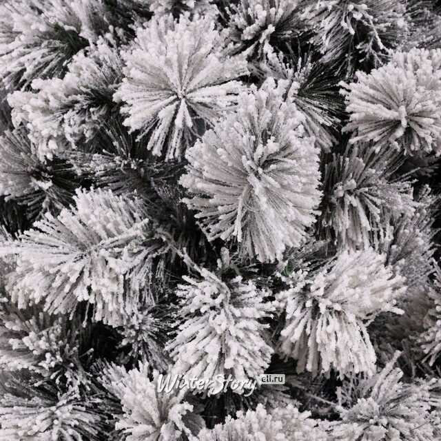 Искусственная елка с лампочками Монблан заснеженная 260 см, 450 теплых белых LED ламп, ЛЕСКА Winter Deco