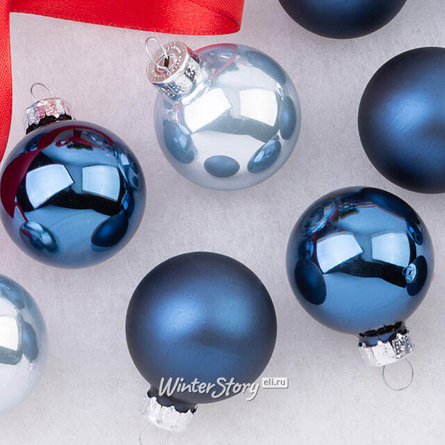 Коллекция стеклянных шаров Лунный Свет 3.5 см, 16 шт Winter Deco