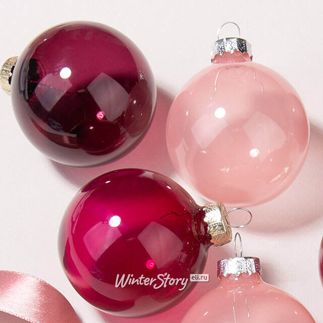 Елочные шары Bubble: Королевская Грация 6 см, 15 шт, стекло Winter Deco