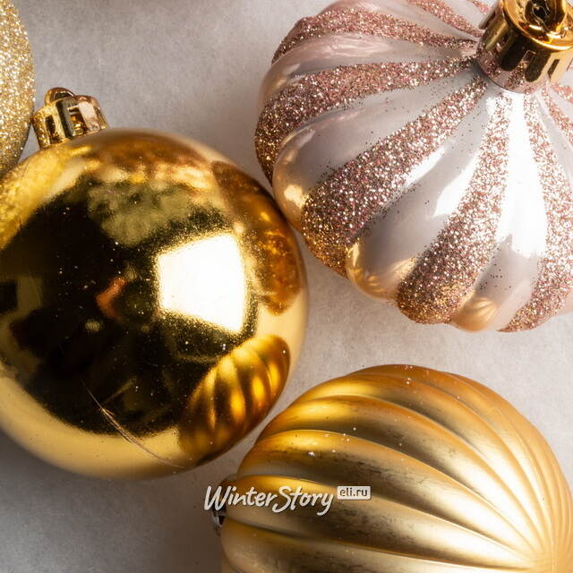 Набор пластиковых шаров Magic Suite: Vintage Glam, 6-7 см, 60 шт Winter Deco