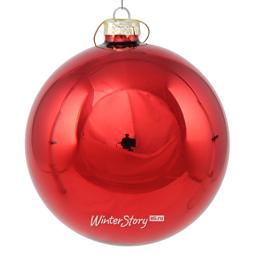 Стеклянный елочный шар Royal Classic 15 см, красный Winter Deco