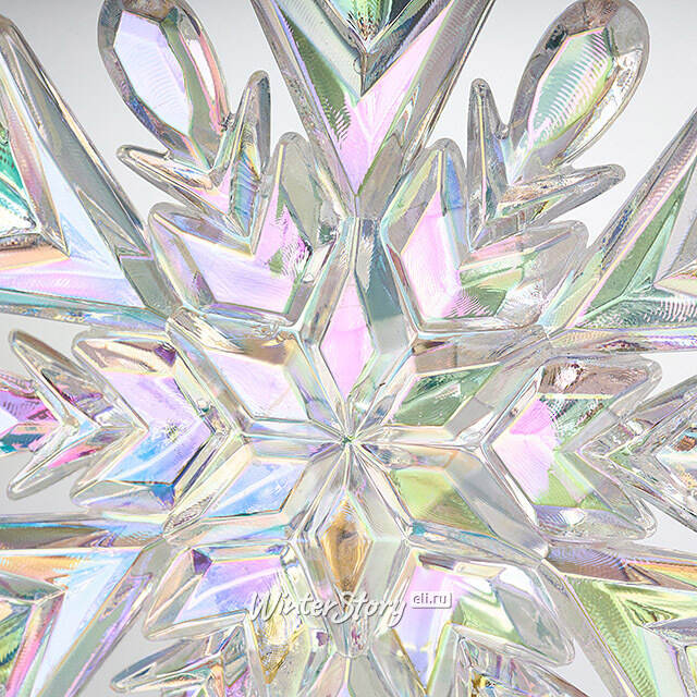 Елочная игрушка Снежинка - Mystery Winter 12 см перламутровая, подвеска Forest Market