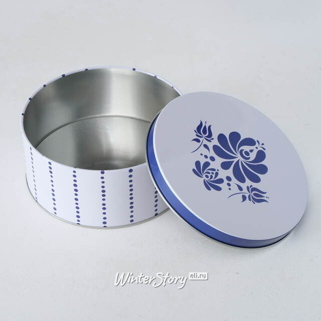 Набор металлических банок для хранения Royal Delft 14-20 см, 3 шт Boltze