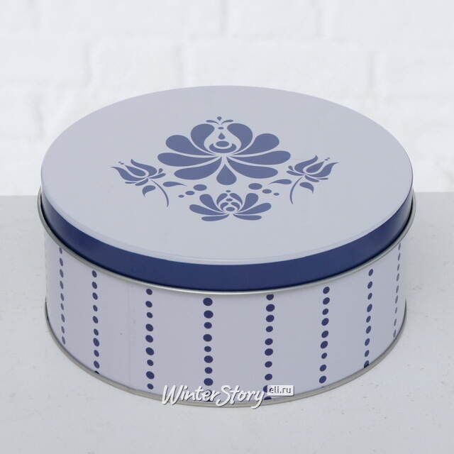 Набор металлических банок для хранения Royal Delft 14-20 см, 3 шт Boltze