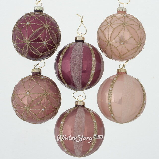 Набор стеклянных шаров Фиорони 8 см, 12 шт Boltze