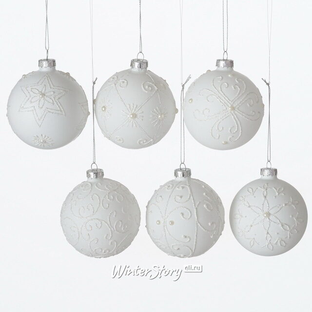 Набор стеклянных шаров Blanco 8 см, 12 шт Boltze