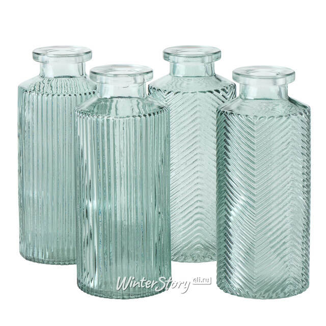Набор стеклянных ваз Salient Rochelle 14 см, 4 шт Boltze