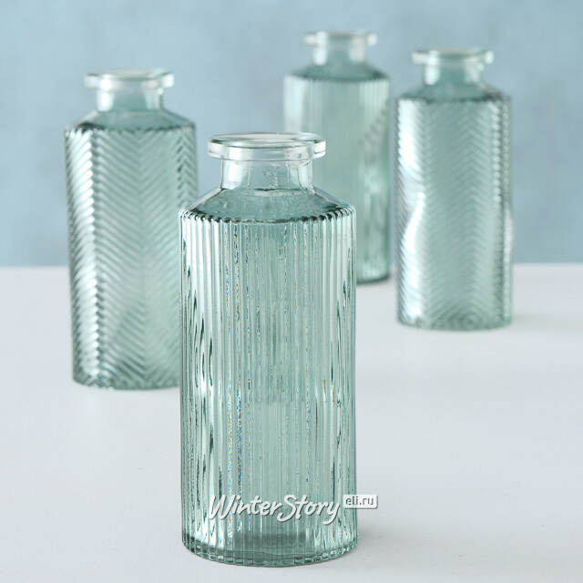 Набор стеклянных ваз Salient Rochelle 14 см, 4 шт Boltze