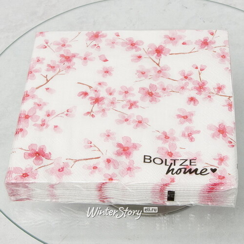 Бумажные салфетки Sakura 17*17 см, 20 шт Boltze