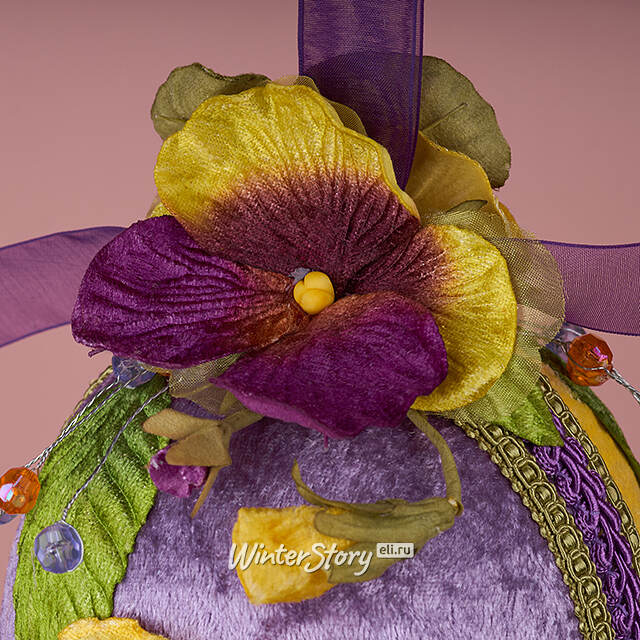 Винтажное подвесное украшение Яйцо - Velveto Lauro 22 см Winter Deco