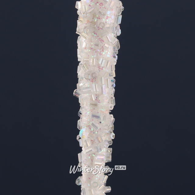 Елочная игрушка Сосулька Paolo di Bolie 15 см, подвеска Winter Deco