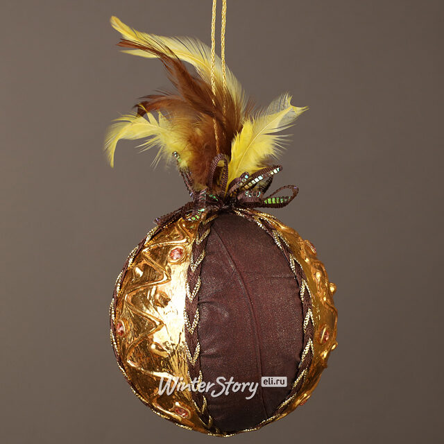 Винтажный елочный шар Lyonesse Сaprice 10 см Winter Deco