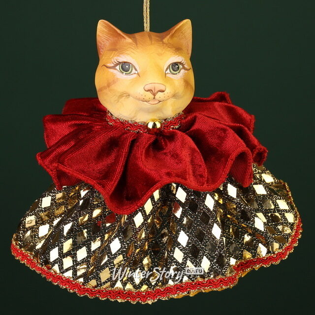 Елочная игрушка Кошка Розетти: Eclogae 12 см, подвеска Winter Deco