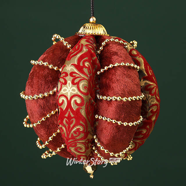 Винтажный елочный шар Олимп 10 см Winter Deco