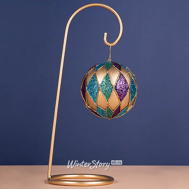 Винтажный елочный шар Мири Ясерце 10 см Winter Deco