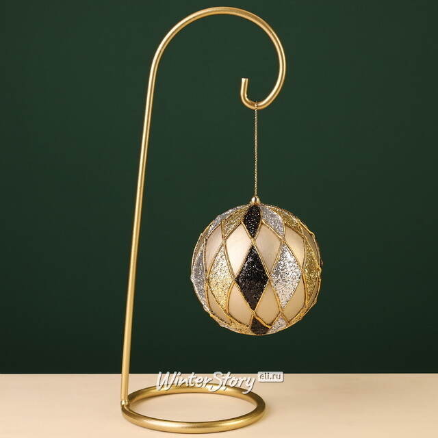 Винтажный елочный шар Луи Ясерце 10 см Winter Deco